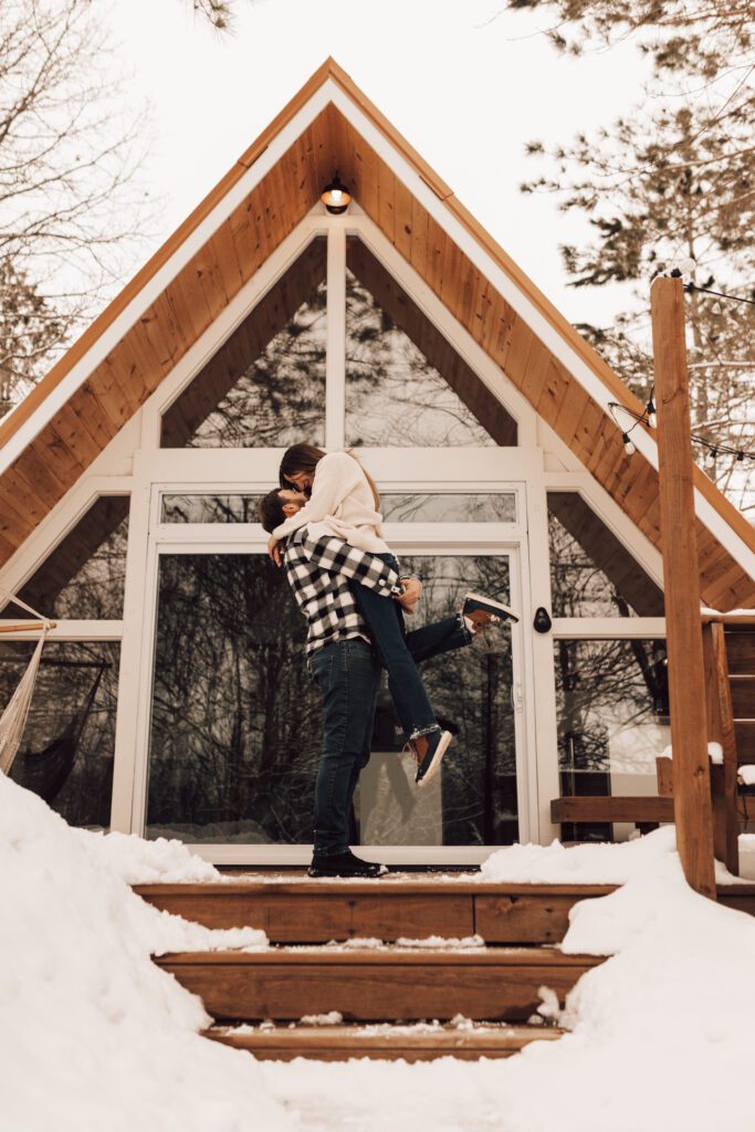 Romantic Airbnb Cabin Getaway Photos with C Lee Creations