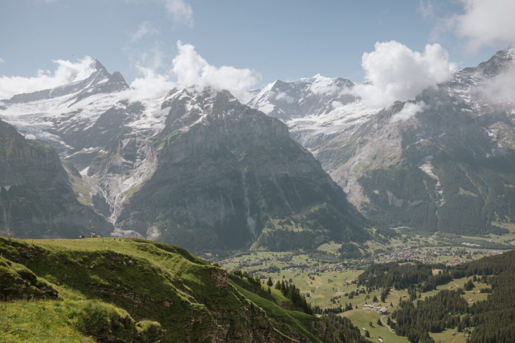 Mountain view from Grindelwald, Switzerland.
