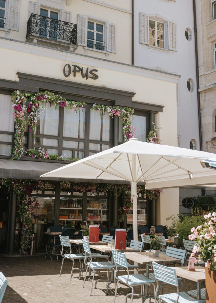Opus restaurant in Lucerne. 