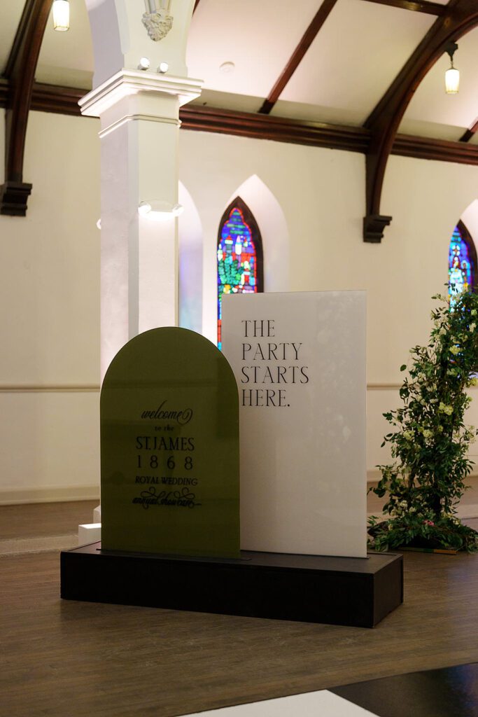 wedding-welcome-sign-st-james-venue